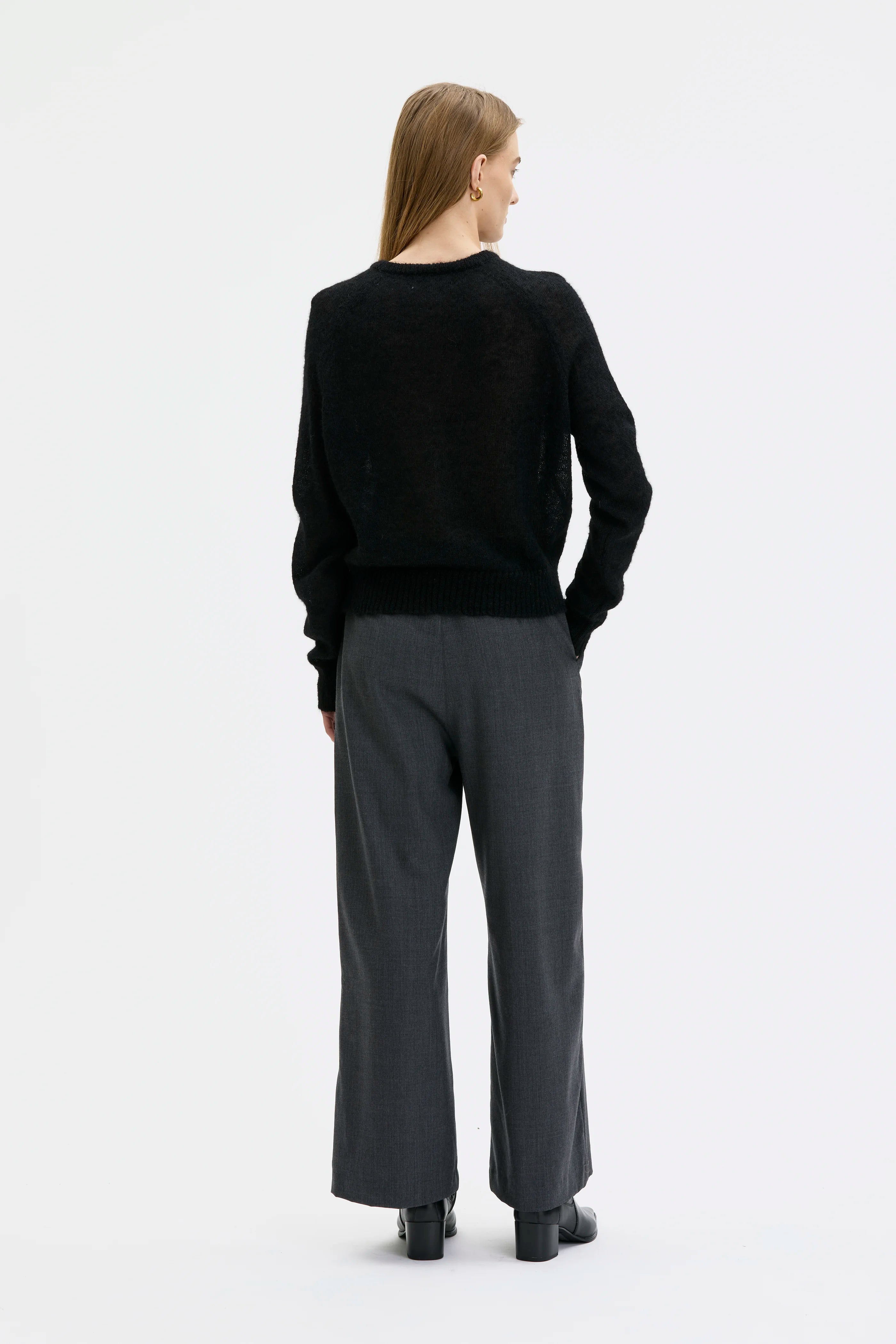 Saio Kofta i Silke och Mohair - Black