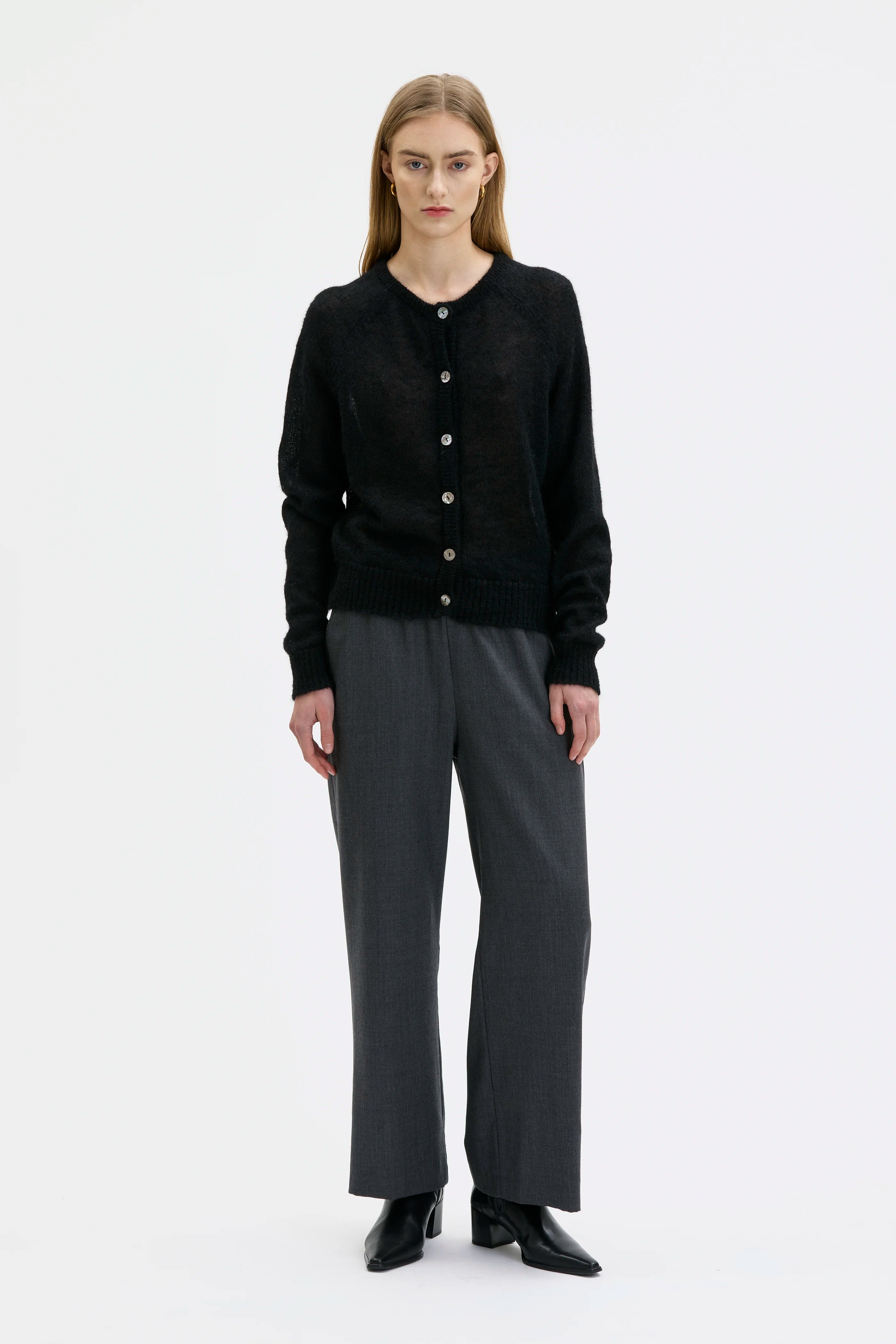 Saio Kofta i Silke och Mohair - Black