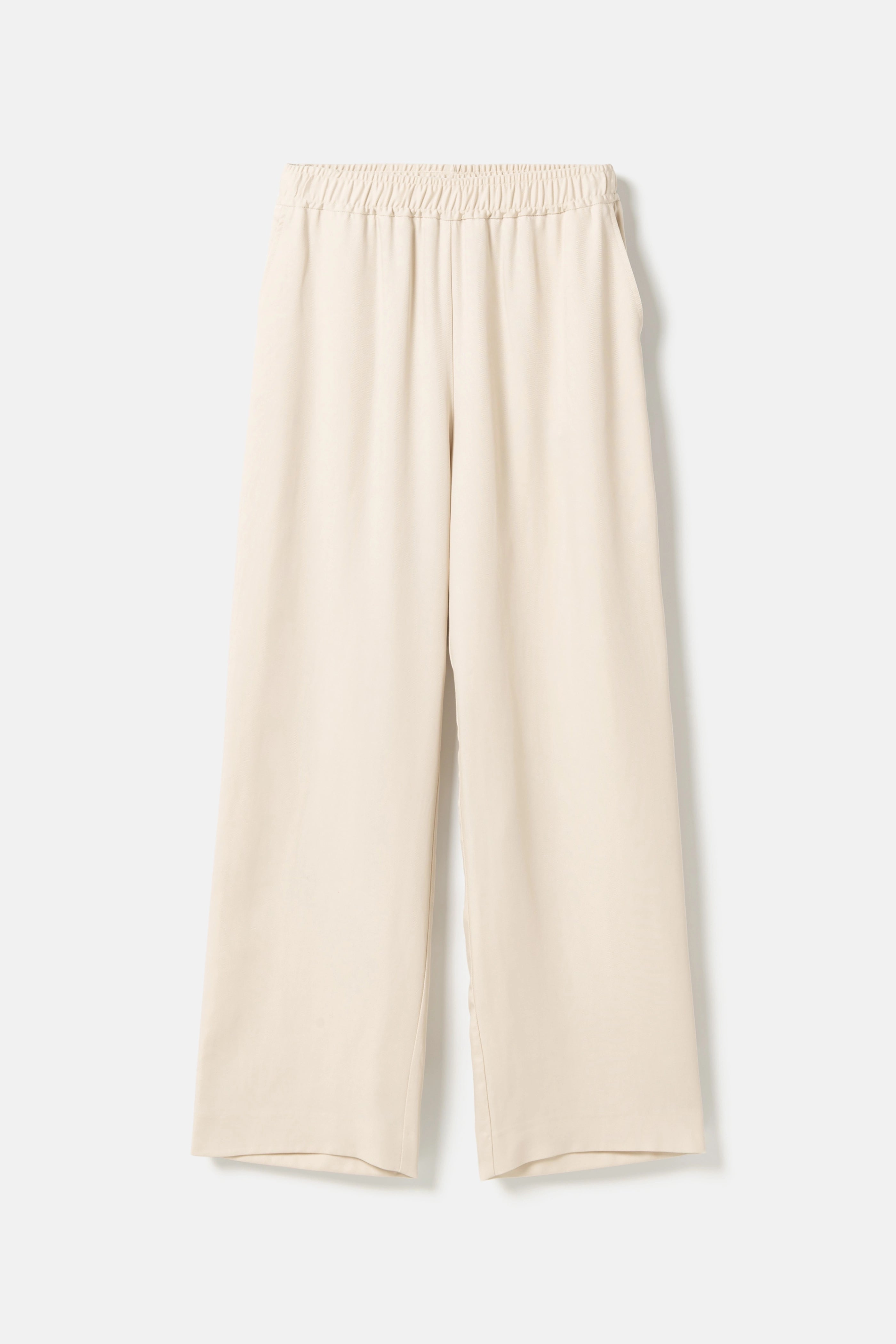 Valli Long Tencel Twill Trousers - Sand