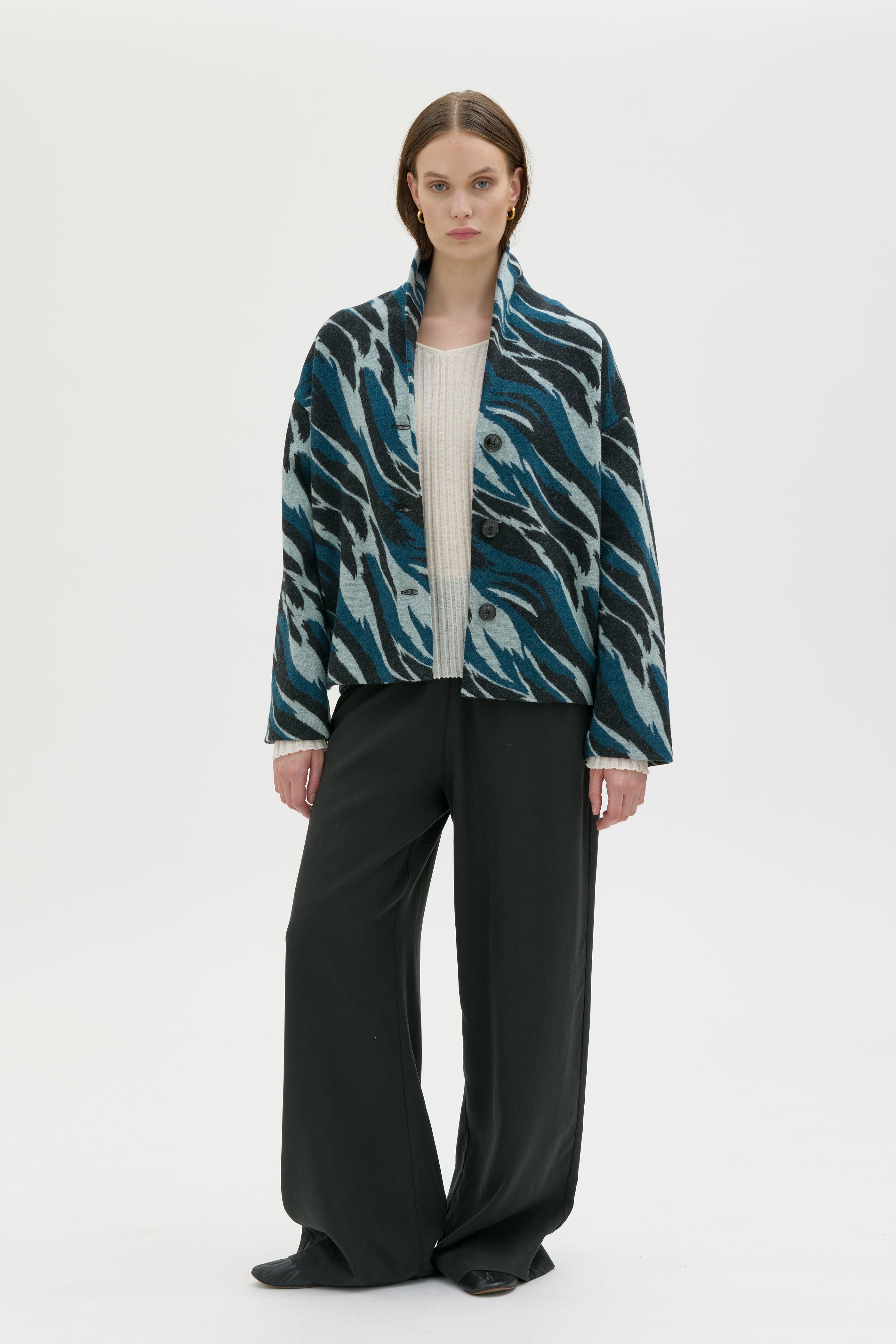 Hale Boiled Wool Jacket – Multicolour