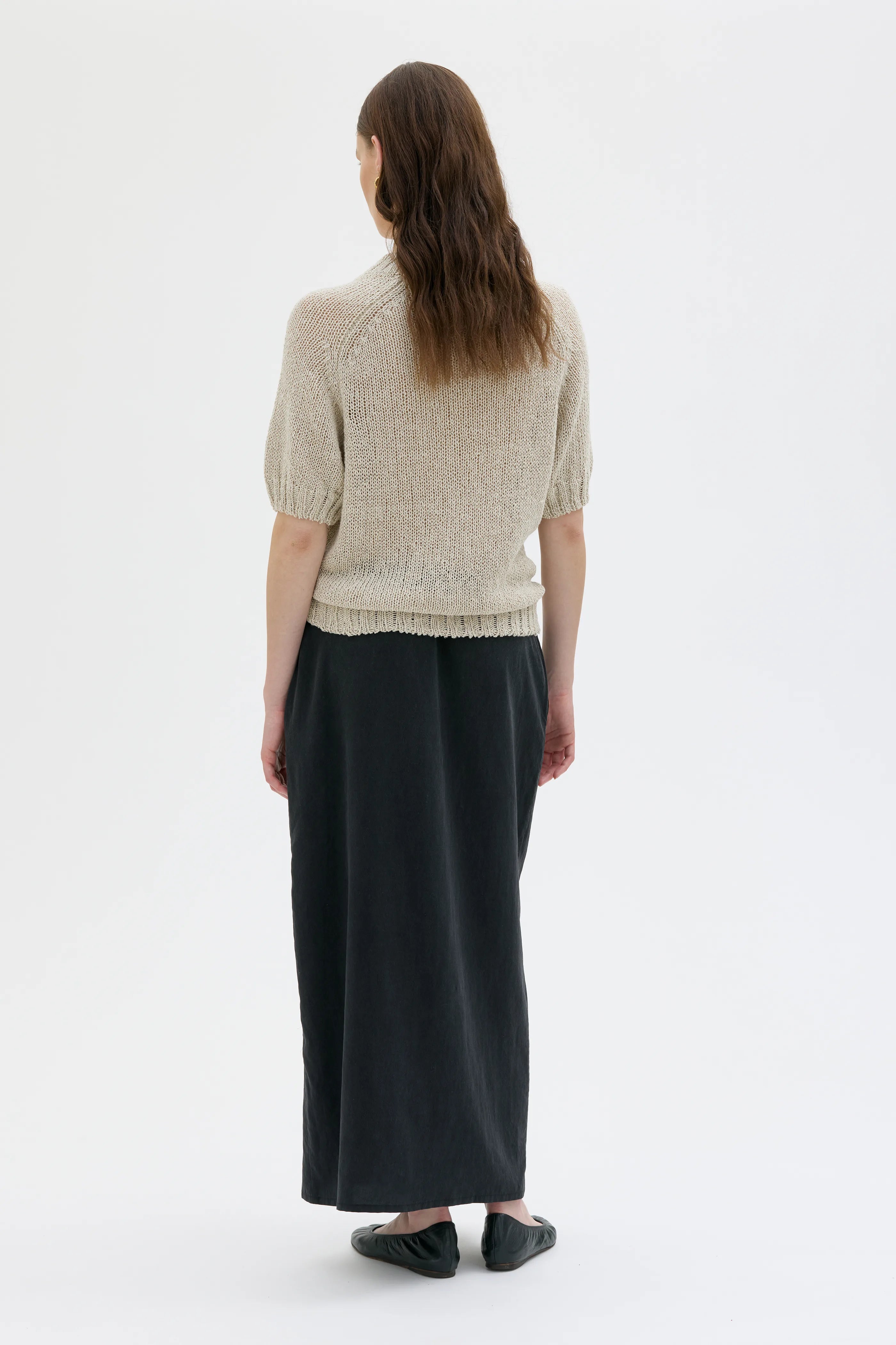 Rhea Light Tencel Skirt - Black
Rhea lätt Tencel kjol - svart